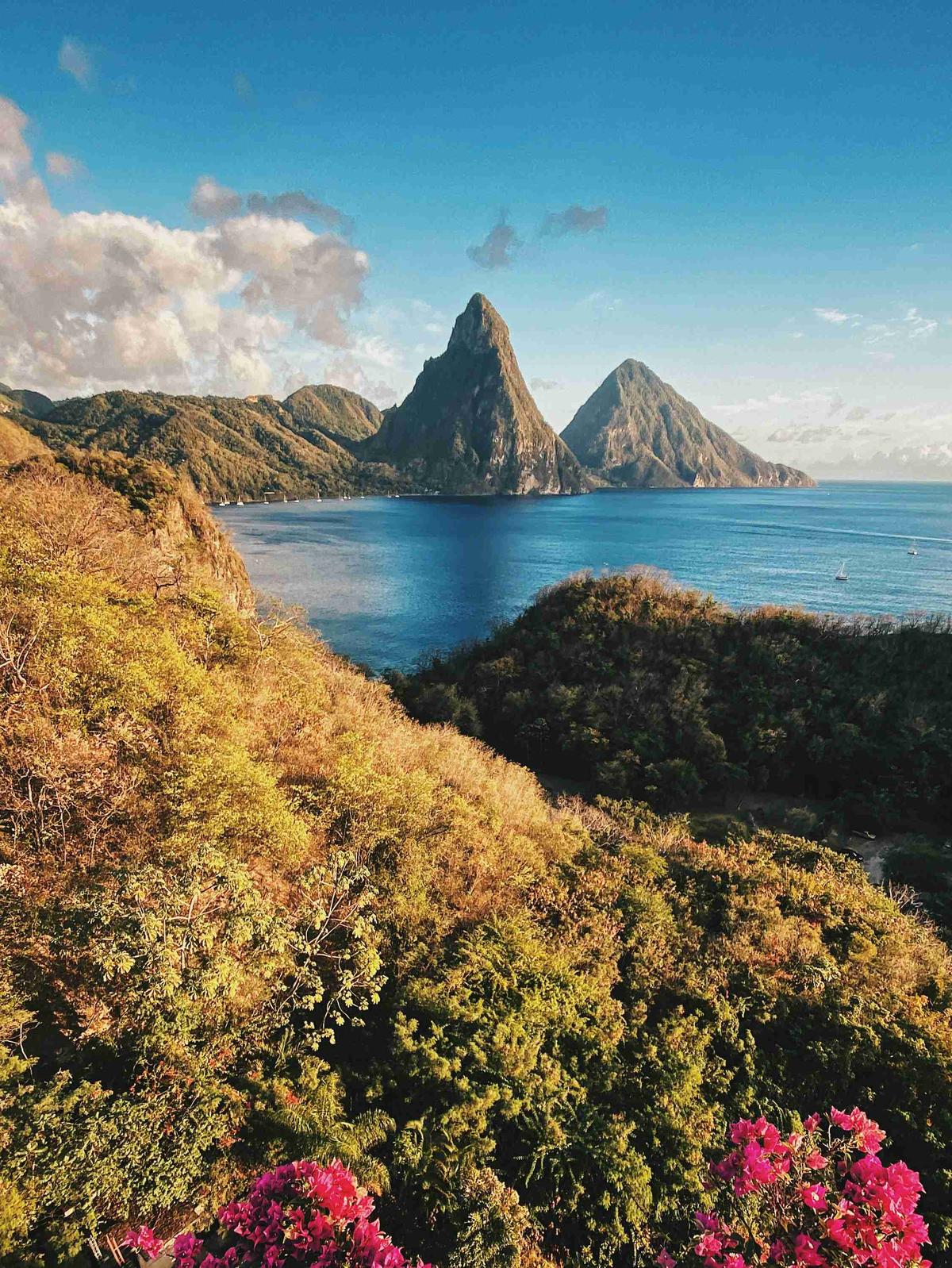 Saint Lucia pozadinska ilustracija