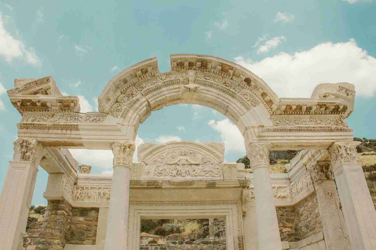 beige concrete building under blue sky during daytime-Ephesus temple