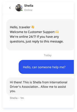 Help is always one message away